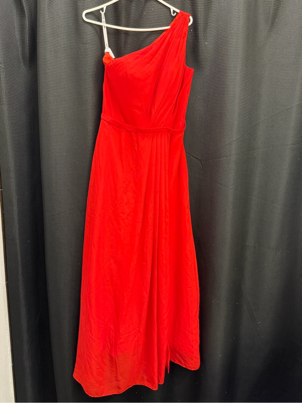 Source Unknown One-Shoulder Red Formal Gown
